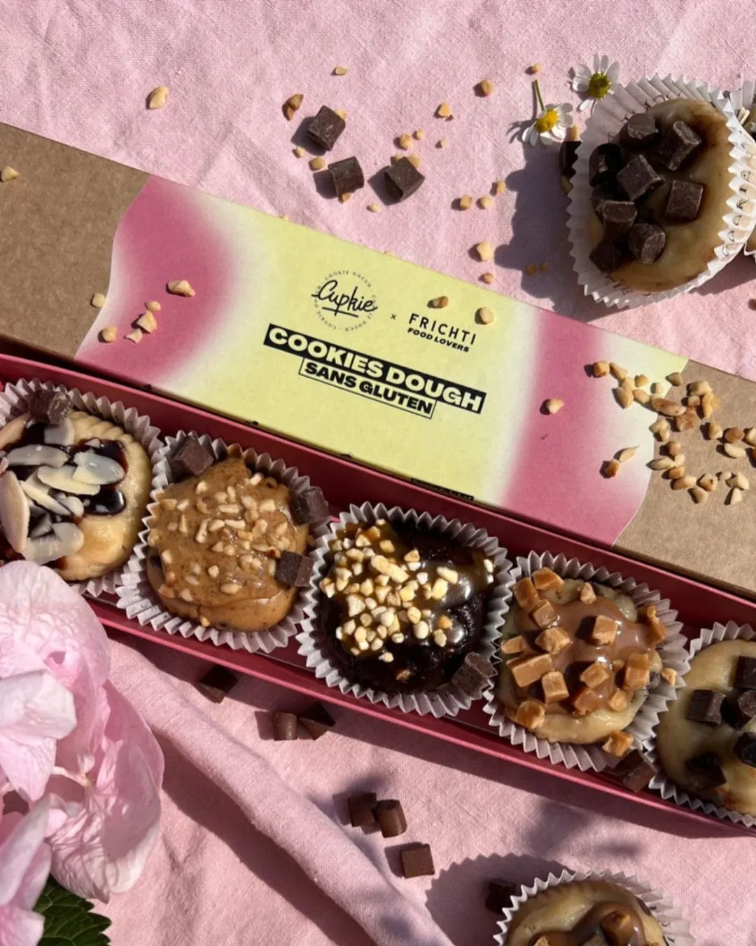 Coffret Cupkie x Frichti de bouchées de cookie dough sans gluten