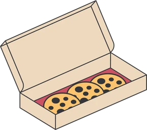 Boîte de 3 cookies